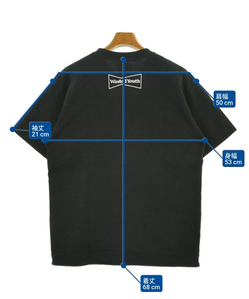 WASTED YOUTH（ウェイステッドユース）Tシャツ・カットソー 黒 サイズ:L メンズ/2200613015035