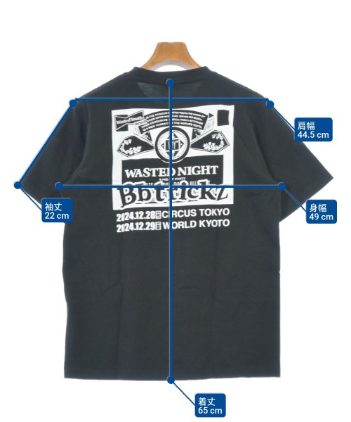 WASTED YOUTH（ウェイステッドユース）Tシャツ・カットソー 黒 サイズ:M メンズ/2200696065118