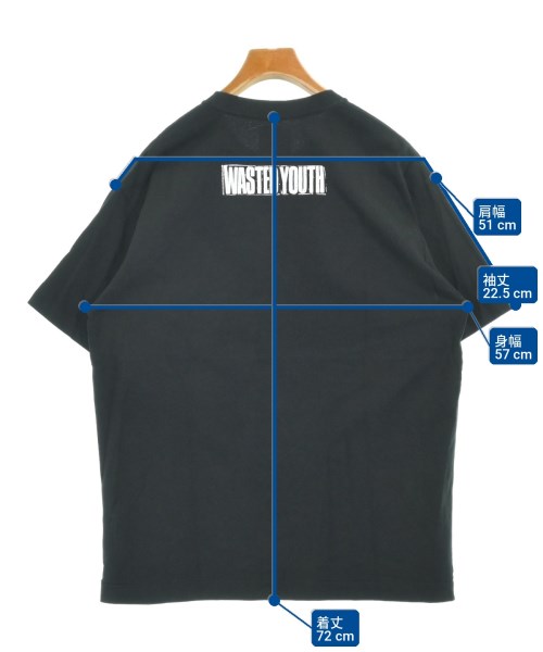 WASTED YOUTH（ウェイステッドユース）Tシャツ・カットソー 黒 サイズ:XL メンズ/2200715550151