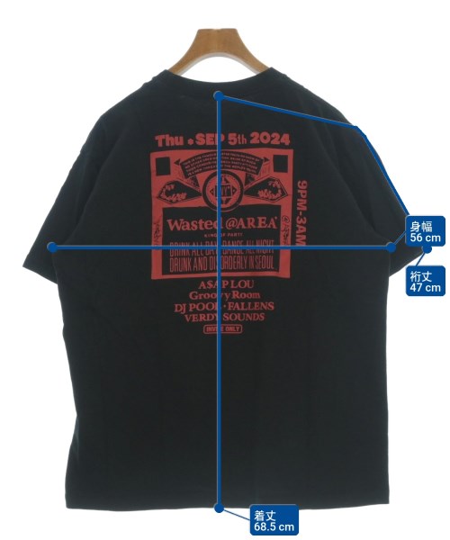 WASTED YOUTH（ウェイステッドユース）Tシャツ・カットソー 黒 サイズ:XL メンズ/2200715550670