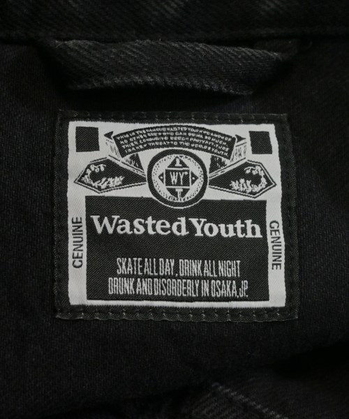 WASTED YOUTH（ウェイステッドユース）デニムジャケット 黒 サイズ:S メンズ/2200646845067