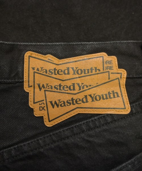 WASTED YOUTH（ウェイステッドユース）デニムパンツ 黒 サイズ:S メンズ/2200646845074