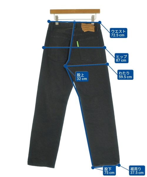 WASTED YOUTH（ウェイステッドユース）デニムパンツ 黒 サイズ:S メンズ/2200646845074