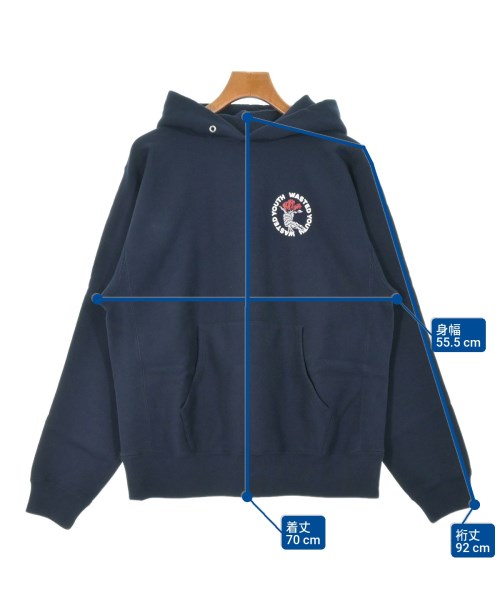 WASTED YOUTH（ウェイステッドユース）パーカー 紺 サイズ:L メンズ/2200635169105