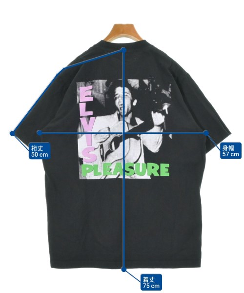 PLEASURES（プレジャーズ）Tシャツ・カットソー 黒 サイズ:L メンズ/2200642279156