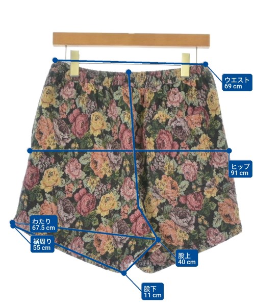 PLEASURES（プレジャーズ）ショートパンツ 赤 サイズ:S メンズ/2200549693116