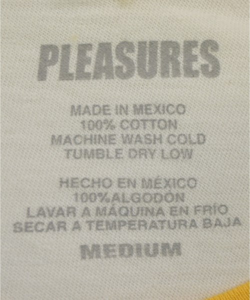 PLEASURES（プレジャーズ）Tシャツ・カットソー 白 サイズ:M メンズ/2200675256063
