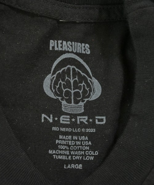 PLEASURES（プレジャーズ）Tシャツ・カットソー 黒 サイズ:L メンズ/2200703043030