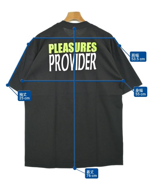 PLEASURES（プレジャーズ）Tシャツ・カットソー 黒 サイズ:L メンズ/2200703043030