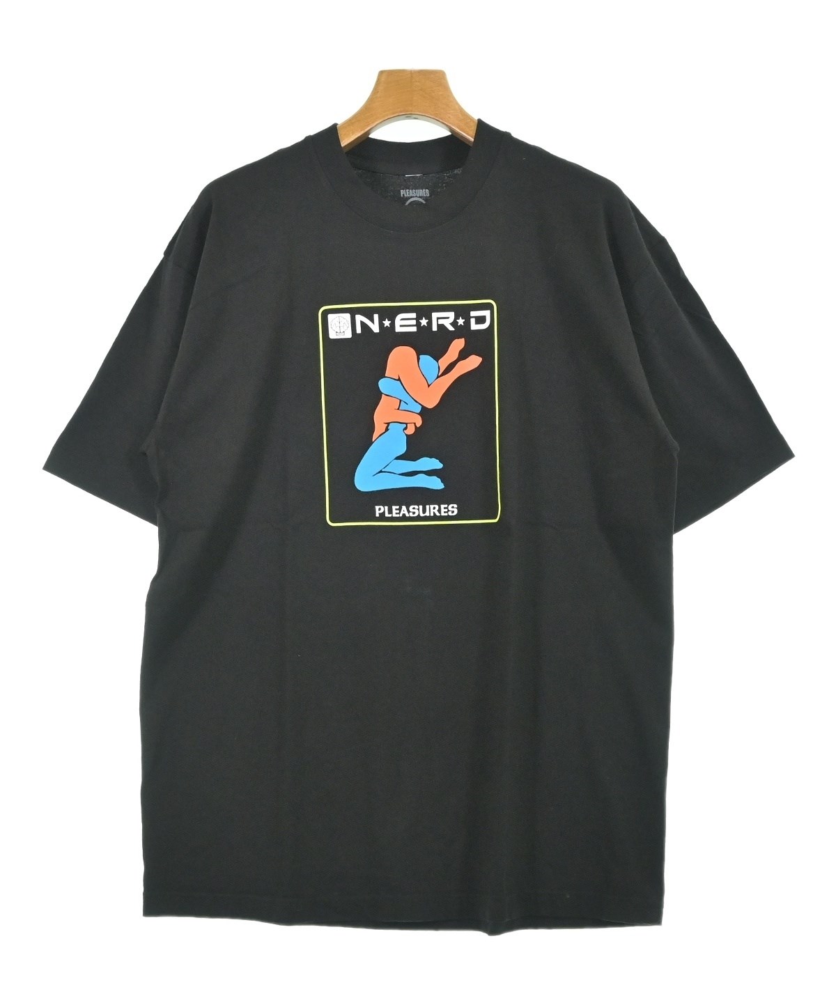 PLEASURES（プレジャーズ）Tシャツ・カットソー 黒 サイズ:L メンズ