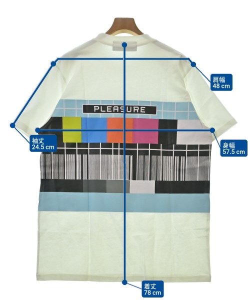 PLEASURES（プレジャーズ）Tシャツ・カットソー 白 サイズ:L メンズ/2200685055120