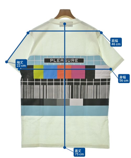 PLEASURES（プレジャーズ）Tシャツ・カットソー 白 サイズ:M メンズ/2200685055137