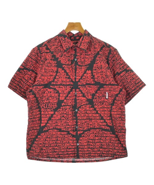 PACCBET(ラスベート)カジュアルシャツ 赤 サイズ:L/2200642066107