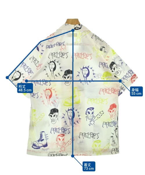 PACCBET（ラスベート）カジュアルシャツ 白 サイズ:L メンズ/2200675263085