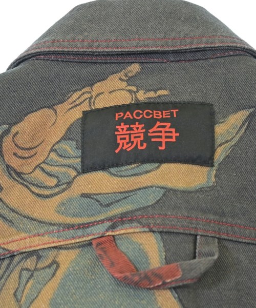 PACCBET（ラスベート）デニムジャケット 黒 サイズ:L メンズ/2200645424157