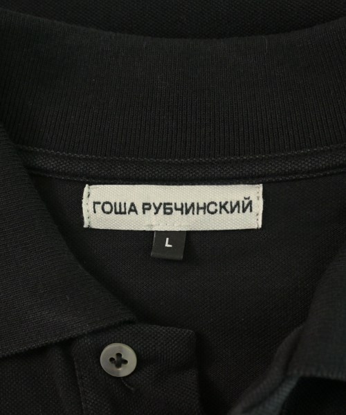 GOSHA RUBCHINSKIY（ゴーシャラブチンスキー）ポロシャツ 黒 サイズ:L メンズ/2200531749043