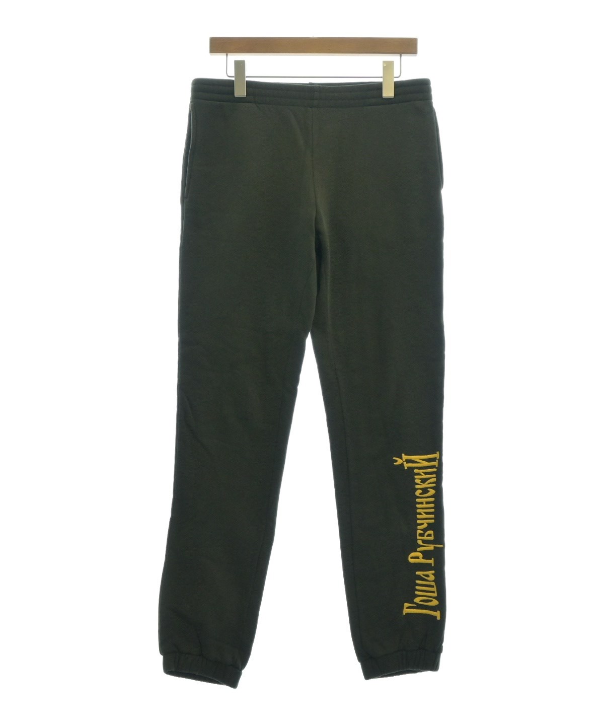 gosha rubchinskiy× スウェットパンツ　Mサイズ GOSHA RUBCHINSKIY（ゴーシャラブチンスキー）スウェットパンツ カーキ