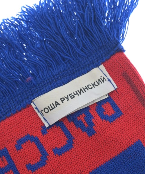 GOSHA RUBCHINSKIY（ゴーシャラブチンスキー）マフラー 赤 サイズ:- メンズ/2200623750162