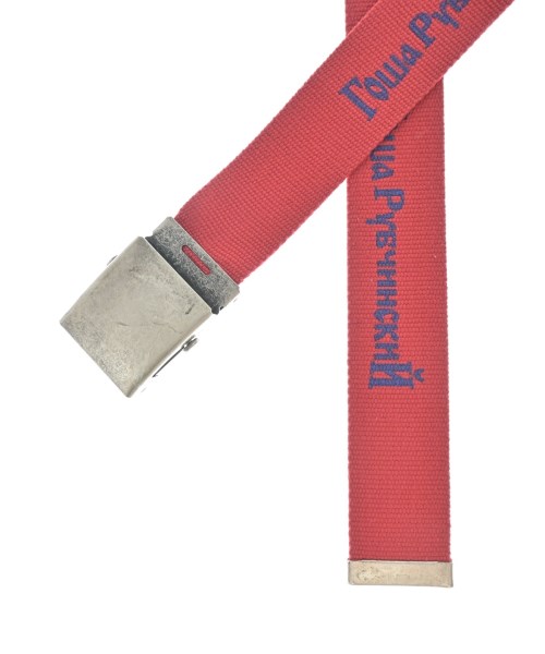 GOSHA RUBCHINSKIY（ゴーシャラブチンスキー）ベルト 赤 サイズ:- メンズ/2200629593169