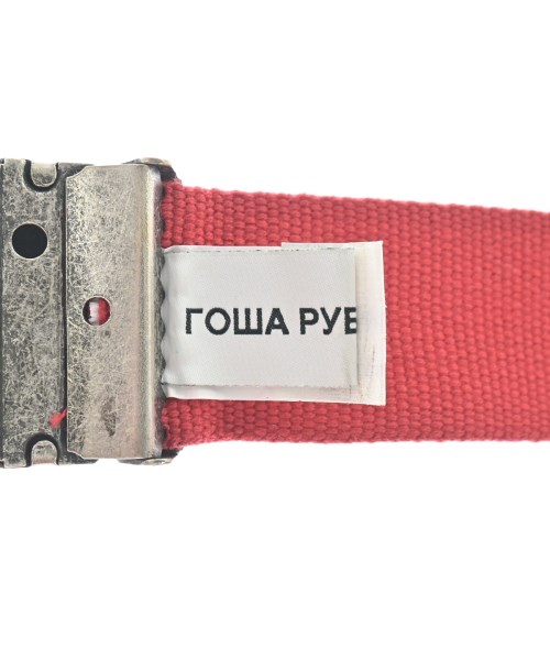 GOSHA RUBCHINSKIY（ゴーシャラブチンスキー）ベルト 赤 サイズ:- メンズ/2200629593169