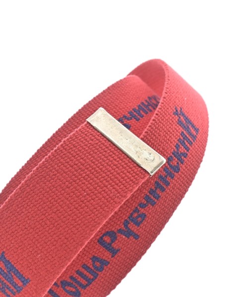 GOSHA RUBCHINSKIY（ゴーシャラブチンスキー）ベルト 赤 サイズ:- メンズ/2200629593169