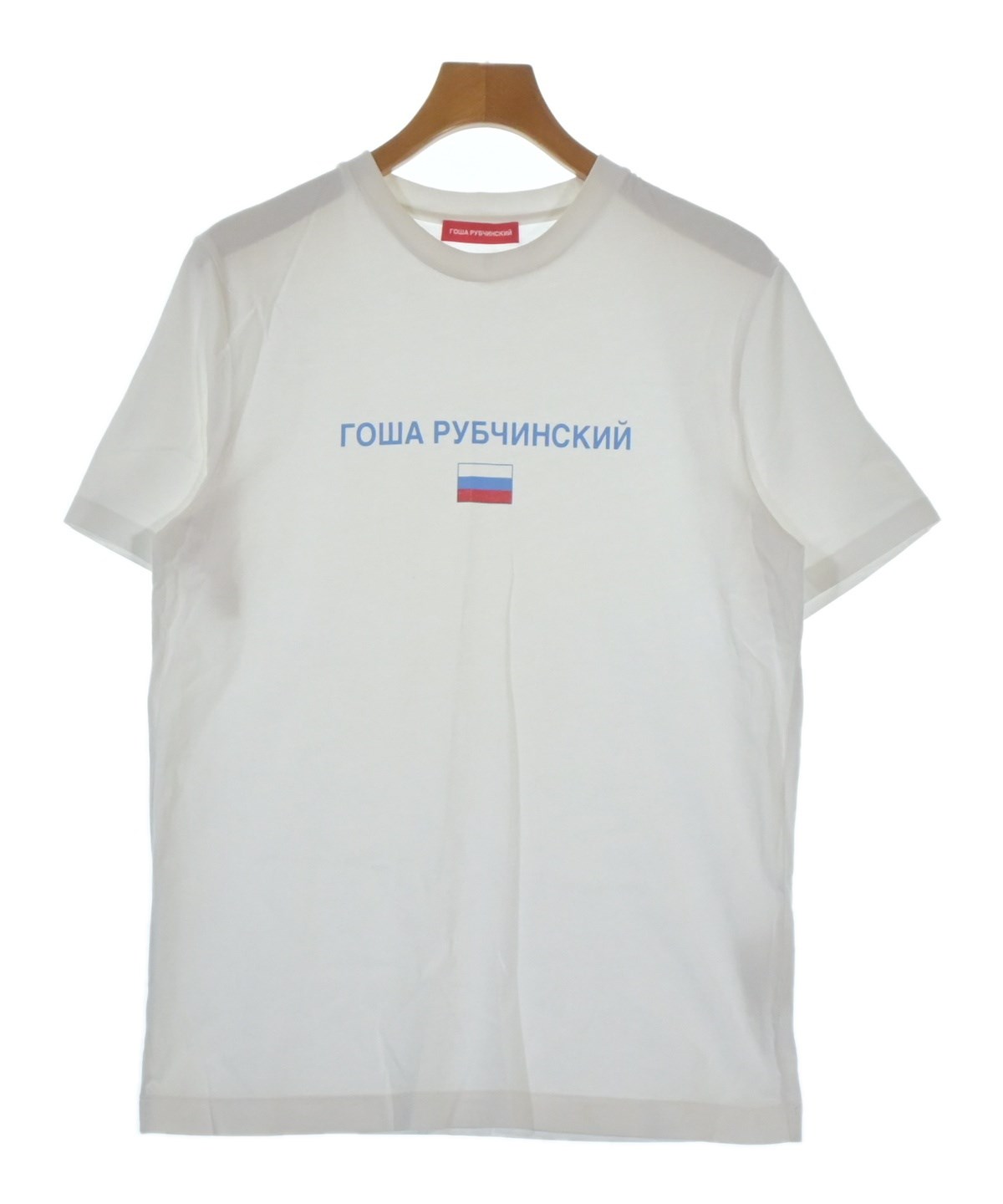 gosha rubchinskiy ホワイト ロゴシャツ GOSHA RUBCHINSKIY（ゴーシャラブチンスキー）Tシャツ・カットソー 白