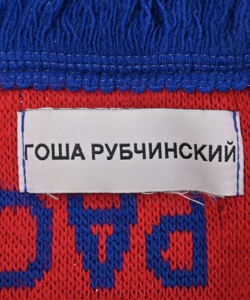 GOSHA RUBCHINSKIY（ゴーシャラブチンスキー）マフラー 赤 サイズ:- メンズ/2200656515080