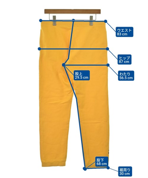 GOSHA RUBCHINSKIY（ゴーシャラブチンスキー）スウェットパンツ 黄 サイズ:M メンズ/2200663791057