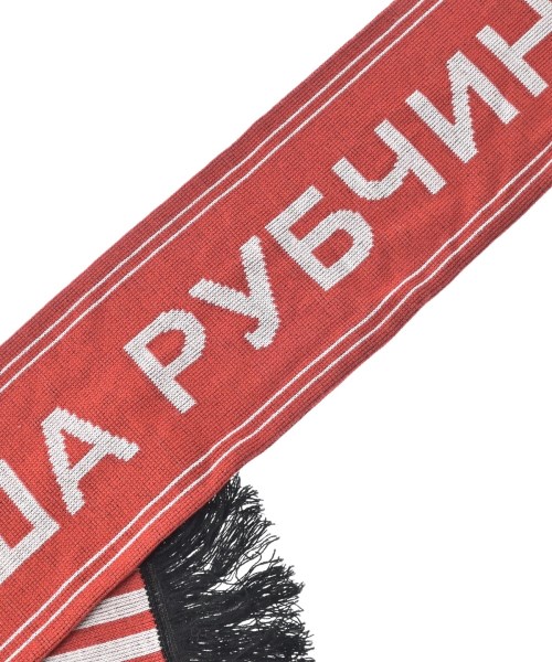 GOSHA RUBCHINSKIY（ゴーシャラブチンスキー）マフラー 赤 サイズ:- メンズ/2200683923056