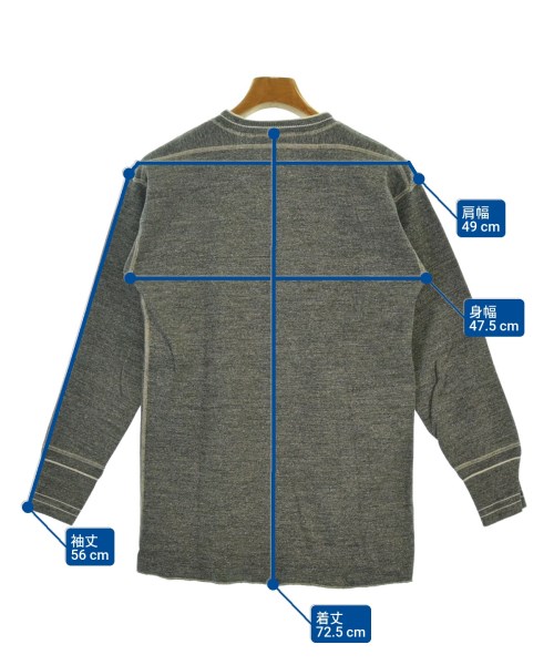 BUTCHER PRODUCTS（ブッチャープロダクツ）Tシャツ・カットソー グレー サイズ:40(XS位) メンズ/2200649386178