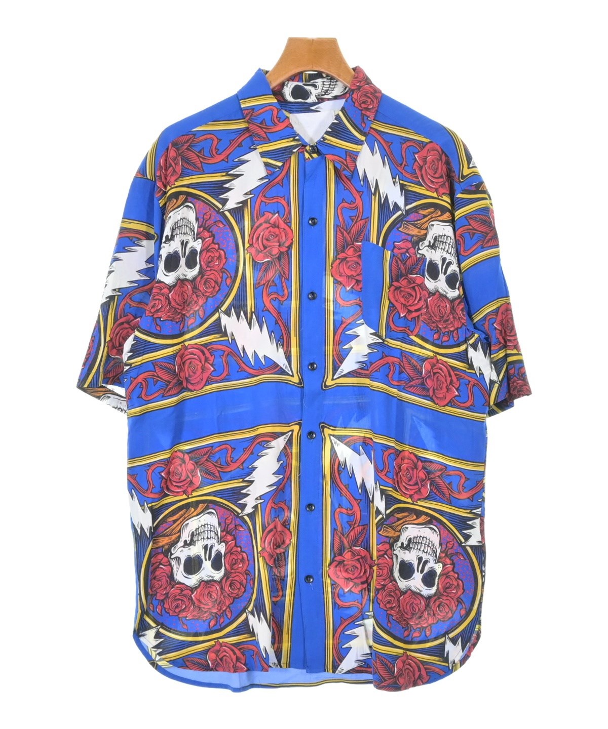 Chinatown Market カジュアルシャツ XL 青 【古着】【中古】【送料無料】 Chinatown Market（チャイナタウンマーケット）カジュアルシャツ 青