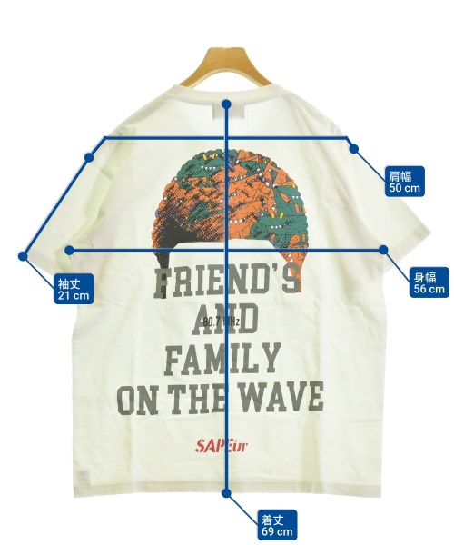SAPEur（サプール）Tシャツ・カットソー 白 サイズ:L メンズ/2200609969199
