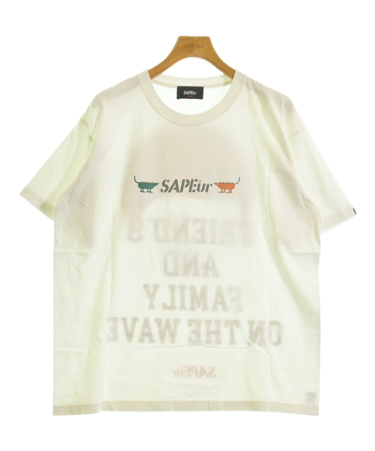 SAPEUR ホワイト Tシャツ SAPEur（サプール）Tシャツ・カットソー 白 サイズ:L メンズ