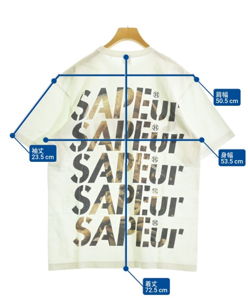 SAPEur（サプール）Tシャツ・カットソー 白 サイズ:L メンズ/2200609969212