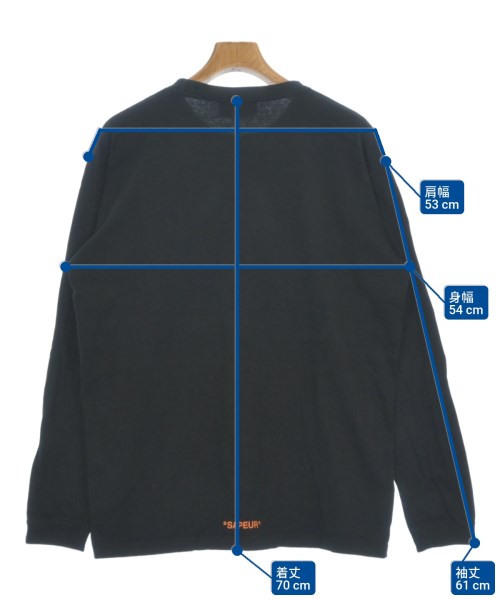 SAPEur（サプール）Tシャツ・カットソー 黒 サイズ:XL メンズ/2200605822030
