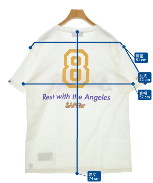 SAPEur（サプール）Tシャツ・カットソー 白 サイズ:XL メンズ/2200606798068