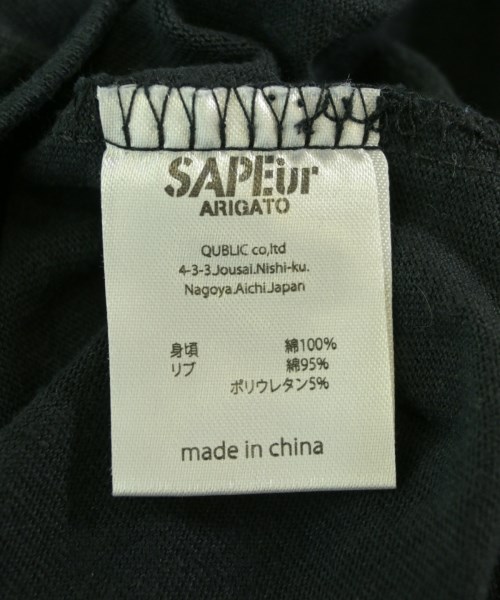 SAPEur（サプール）Tシャツ・カットソー 黒 サイズ:L メンズ/2200711397088