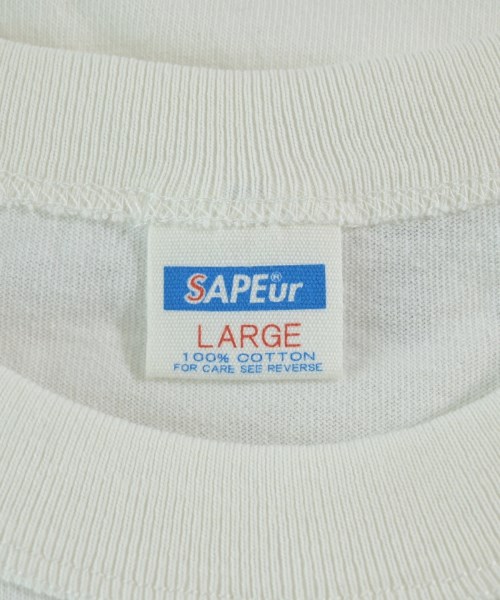 SAPEur（サプール）Tシャツ・カットソー 白 サイズ:L メンズ/2200665924569