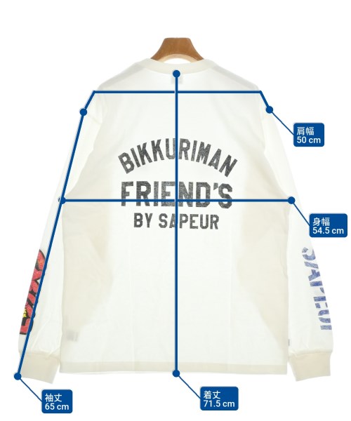 SAPEur（サプール）Tシャツ・カットソー 白 サイズ:L メンズ/2200665924569