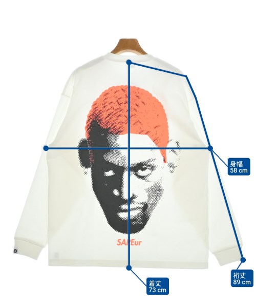 SAPEur（サプール）Tシャツ・カットソー 白 サイズ:L メンズ/2200665924583