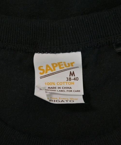SAPEur（サプール）Tシャツ・カットソー 黒 サイズ:M メンズ/2200722902035