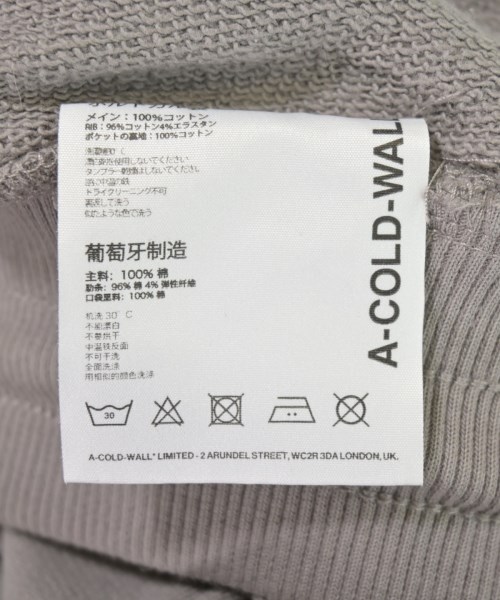 A-COLD-WALL（アコールドウォール）スウェットパンツ グレー サイズ:S メンズ/2200724542093