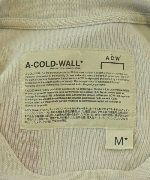 A-COLD-WALL（アコールドウォール）Tシャツ・カットソー ベージュ サイズ:M メンズ/2200724989126