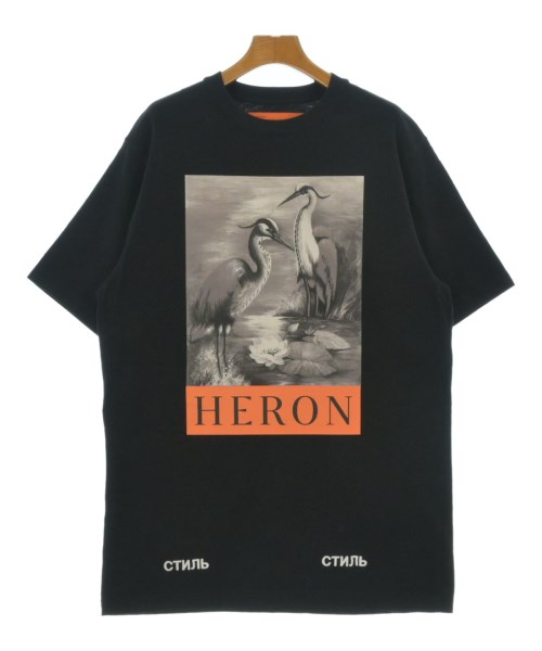 HERON PRESTON(ヘロンプレストン)Tシャツ・カットソー 黒 サイズ:XS/2200642444028