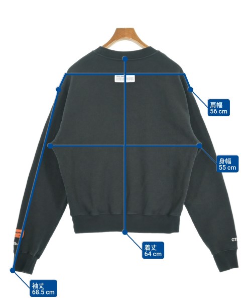 HERON PRESTON（ヘロンプレストン）スウェット 黒 サイズ:XS メンズ/2200622258133