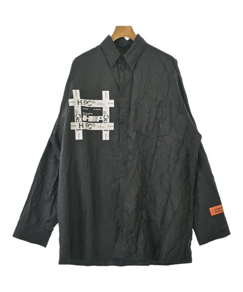 HERON PRESTON(ヘロンプレストン)カジュアルシャツ 黒 サイズ:XL/2200672615146