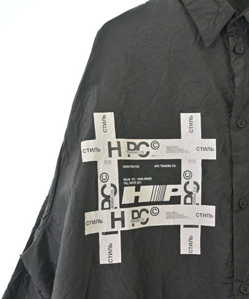 HERON PRESTON（ヘロンプレストン）カジュアルシャツ 黒 サイズ:XL メンズ/2200672615146