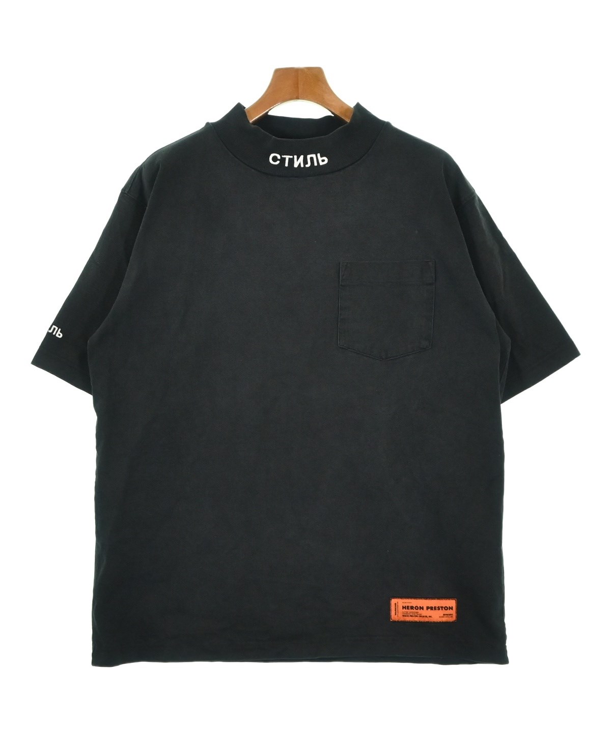 HERON PRESTON ヘロンプレストン スウェット M グレー 【古着】【中古】【送料無料】 HERON PRESTON（ヘロンプレストン）Tシャツ・カットソー 黒 サイズ:S