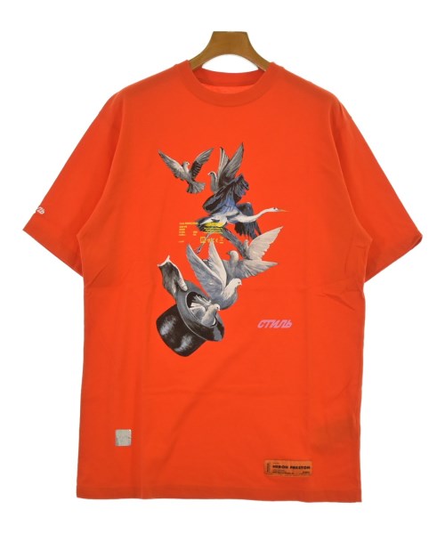 HERON PRESTON(ヘロンプレストン)Tシャツ・カットソー オレンジ サイズ:S/2200657132866
