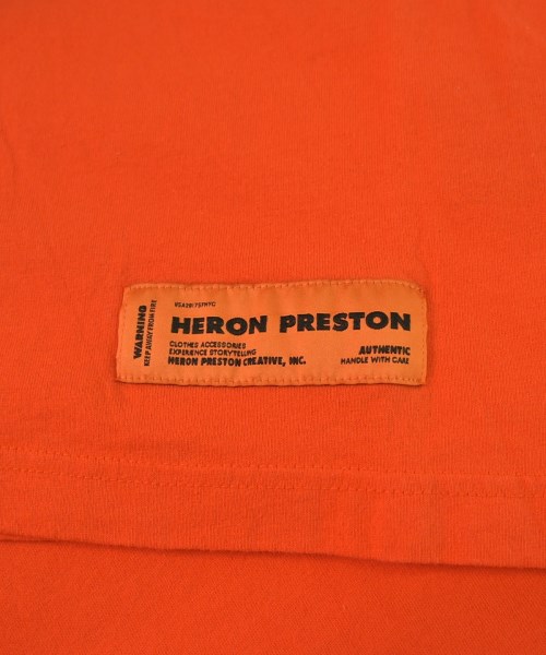 HERON PRESTON（ヘロンプレストン）Tシャツ・カットソー オレンジ サイズ:S メンズ/2200657132866